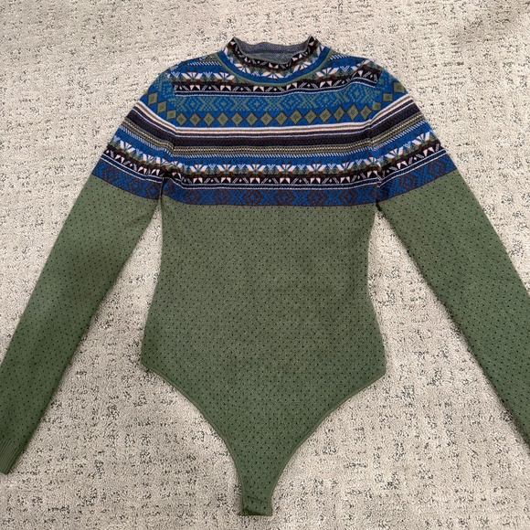 NWOT Winter Warmer Evergreen Combo Bodysuit Size S - Picture 6 of 10